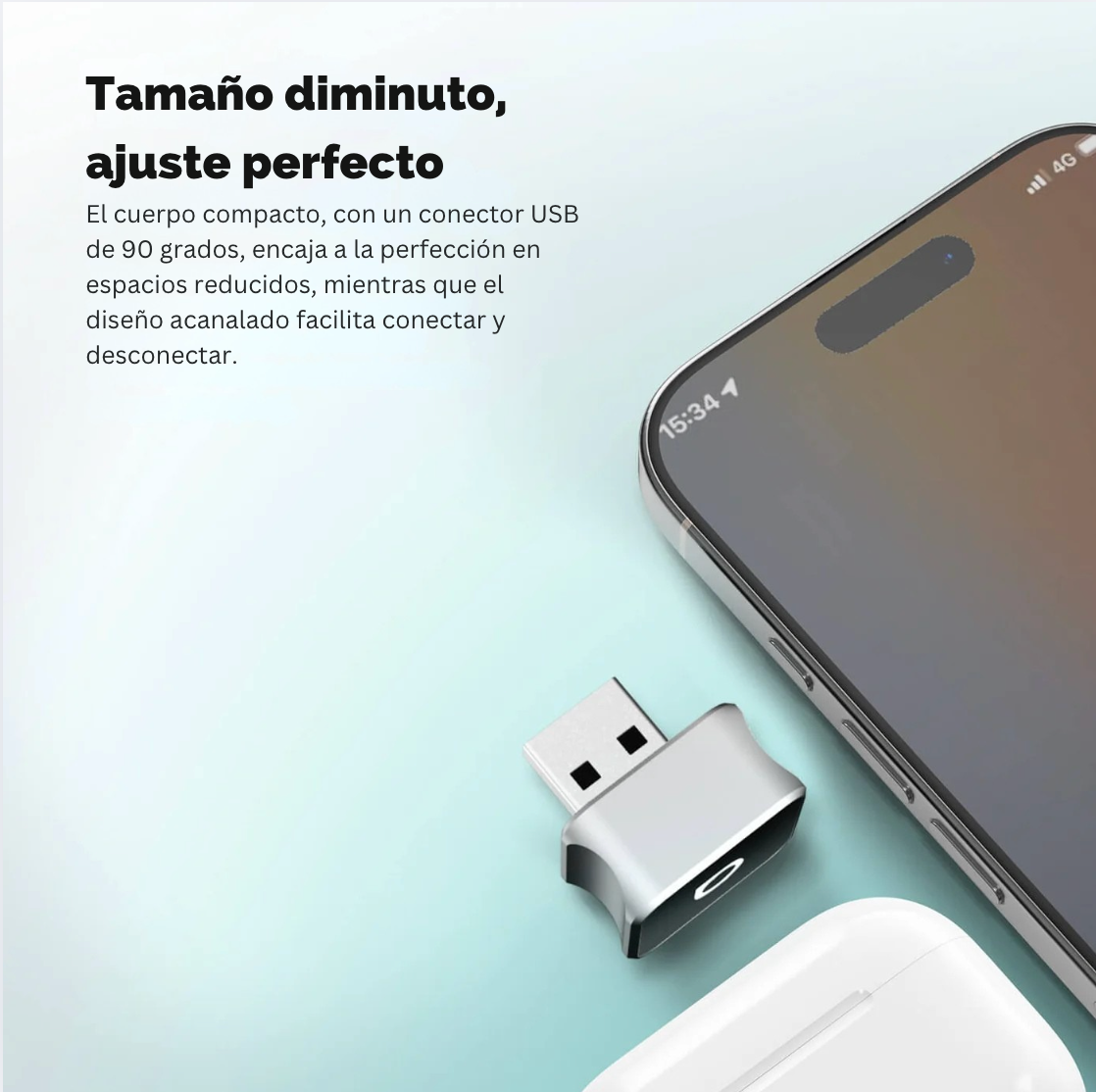 Ottocast Mini Cube 3.0 Adaptador CarPlay/Android Auto inalámbrico