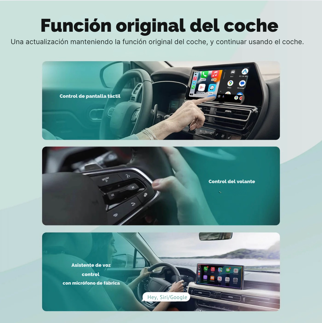 Ottocast Mini Cube 3.0 Adaptador CarPlay/Android Auto inalámbrico