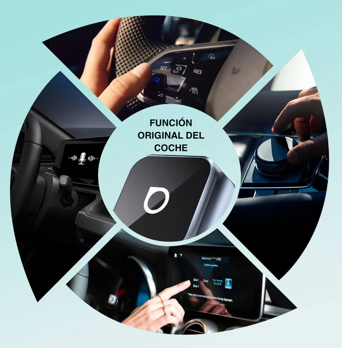 Ottocast Mini Cube 3.0 Adaptador CarPlay/Android Auto inalámbrico